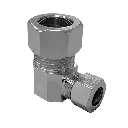 Jones Stephens 5/8in. x 3/8in. Chrome Plated Compression 90Deg. Elbow N65106LF
